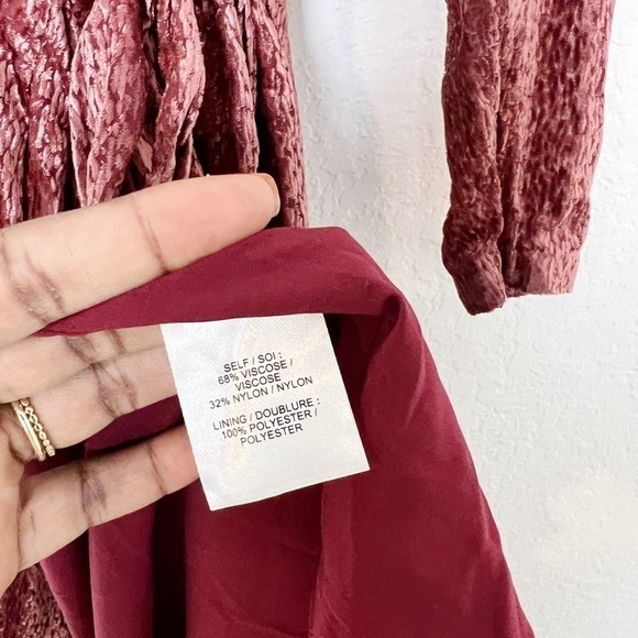 Tanya Taylor Laureen Velvet Wrap Dress - Picture 10 of 10